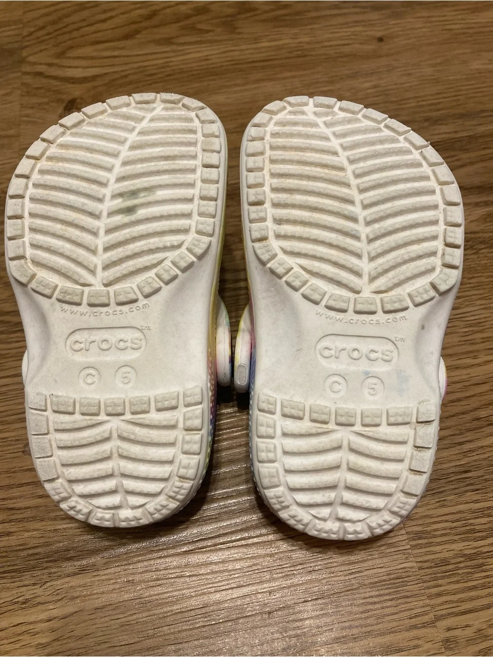 CROCS Toddler Size 5c — Pastel Tie-Dye